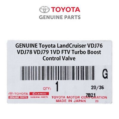 1000047 OEM Toyota LandCruiser VDJ76 VDJ78 VDJ79 1VD FTV Turbo Boost Control Valve