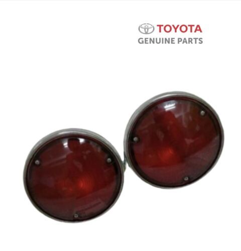 81550-60130(x2) Land Cruiser FJ40 Rear Tail Light Taillight Lenses Toyota OEM OEM 69-74 Red