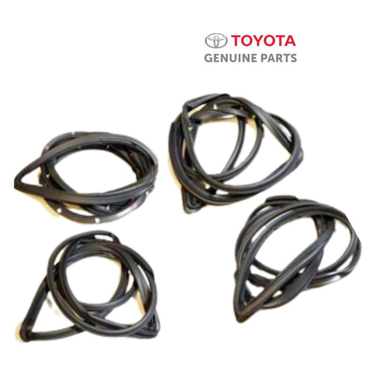 OEM Toyota LandCruiser 80 Series HDJ Front Rear LH RH Door Rubber Seal Set - Cerol Auto