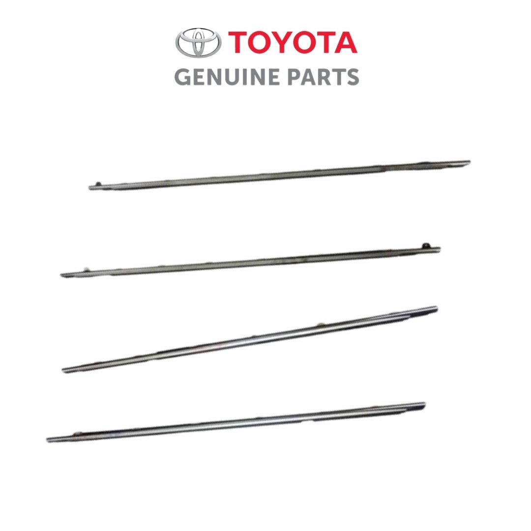 OEM Toyota LandCruiser HZJ80 GXL Door Weatherstrip Moulding CHROME All Doors - Cerol Auto