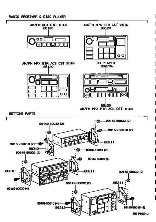 8612033100 Radio Receiver & Amplifier & Condenser Genuine